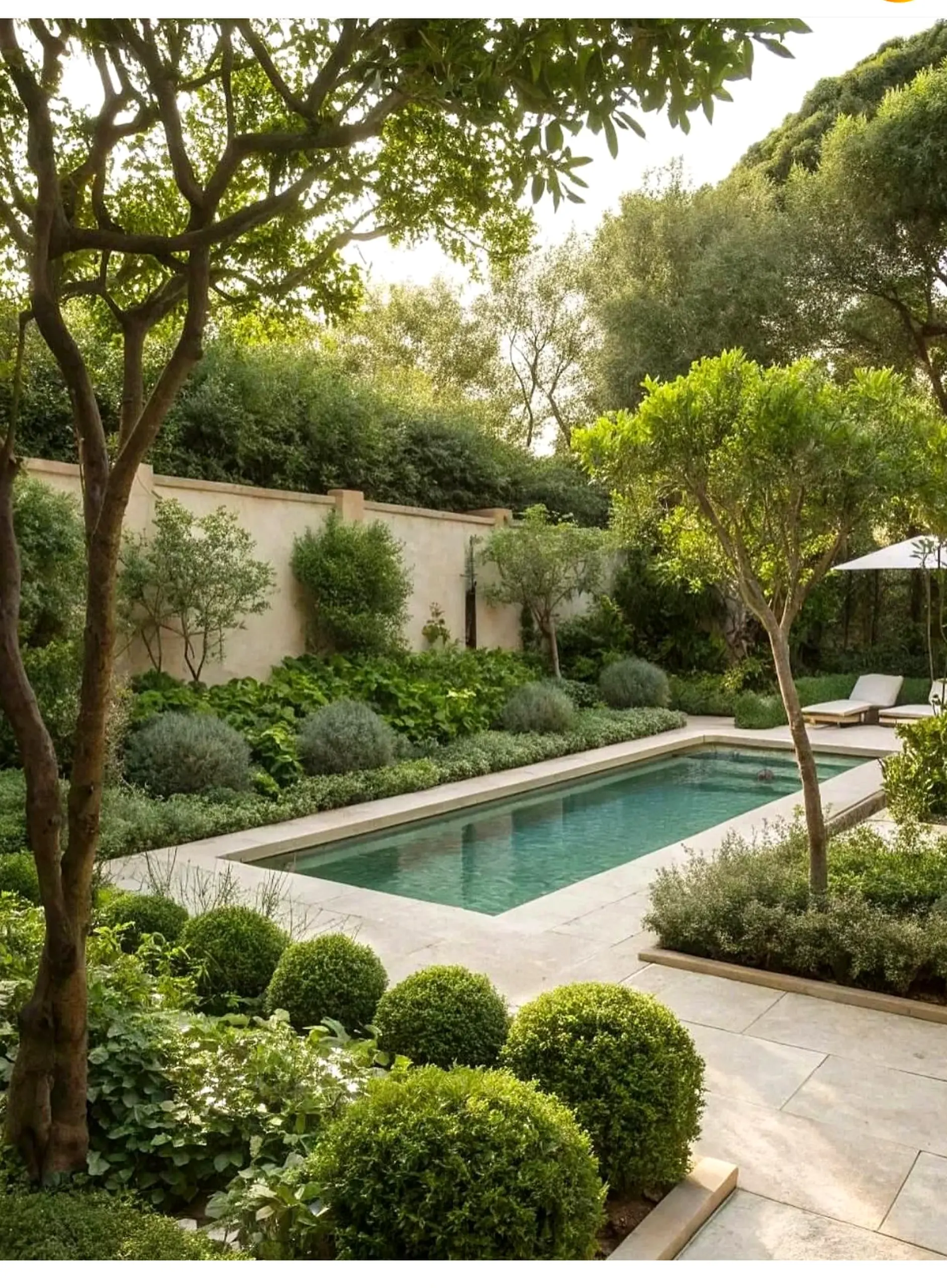 Elegant wooden deck adds a clear layer of rhythm, helping the design feel bright but not busy.