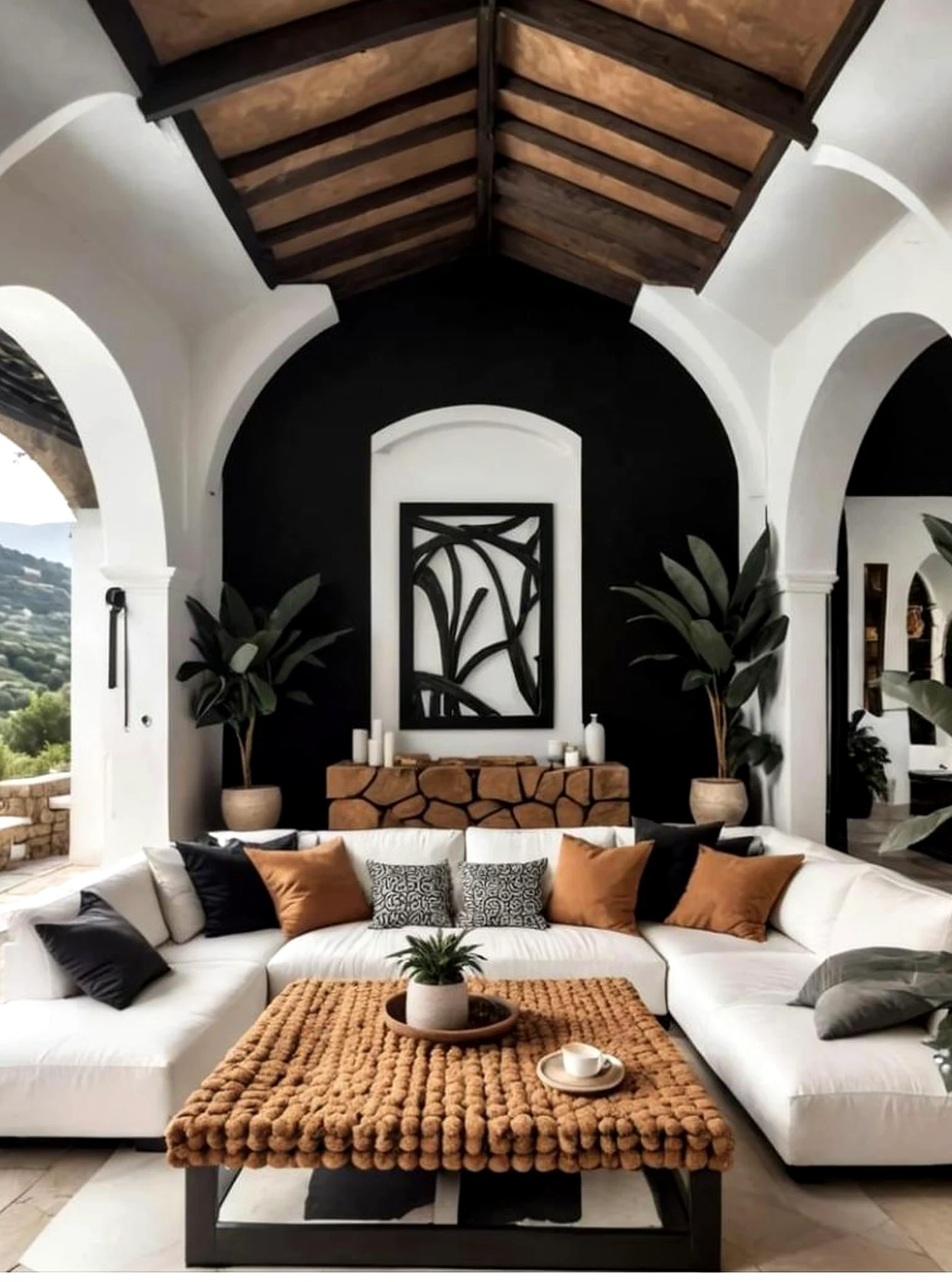 Cozy stair landing adds a clear layer of depth, helping the arrangement feel open and lived-in.