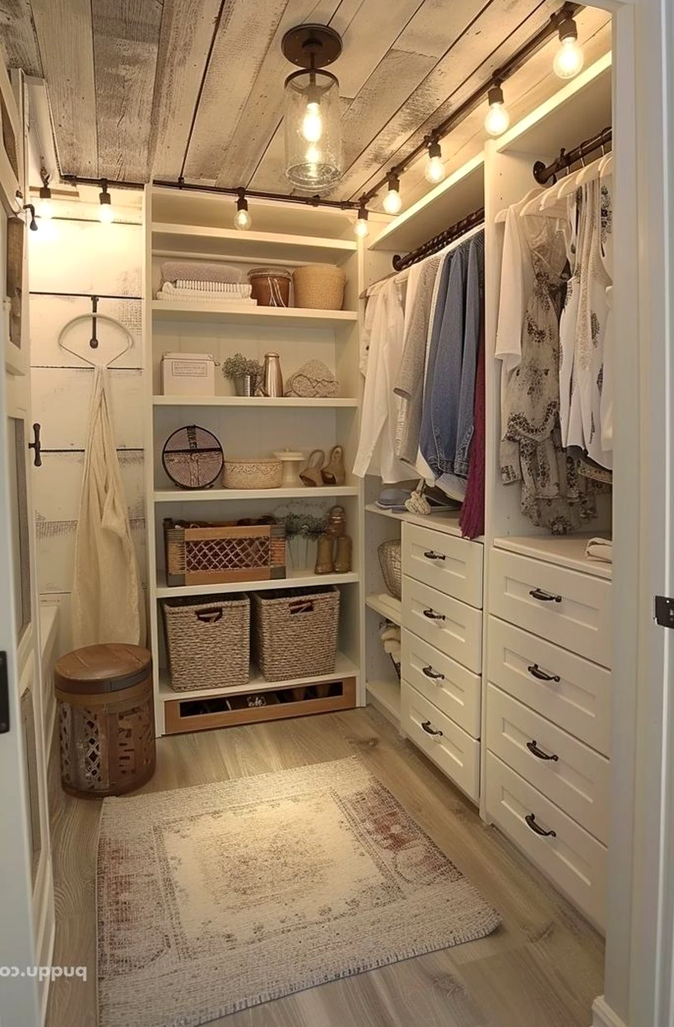 Earthy compact workspace adds clarity across the entry, giving the decor a finish that feels bright but not busy.