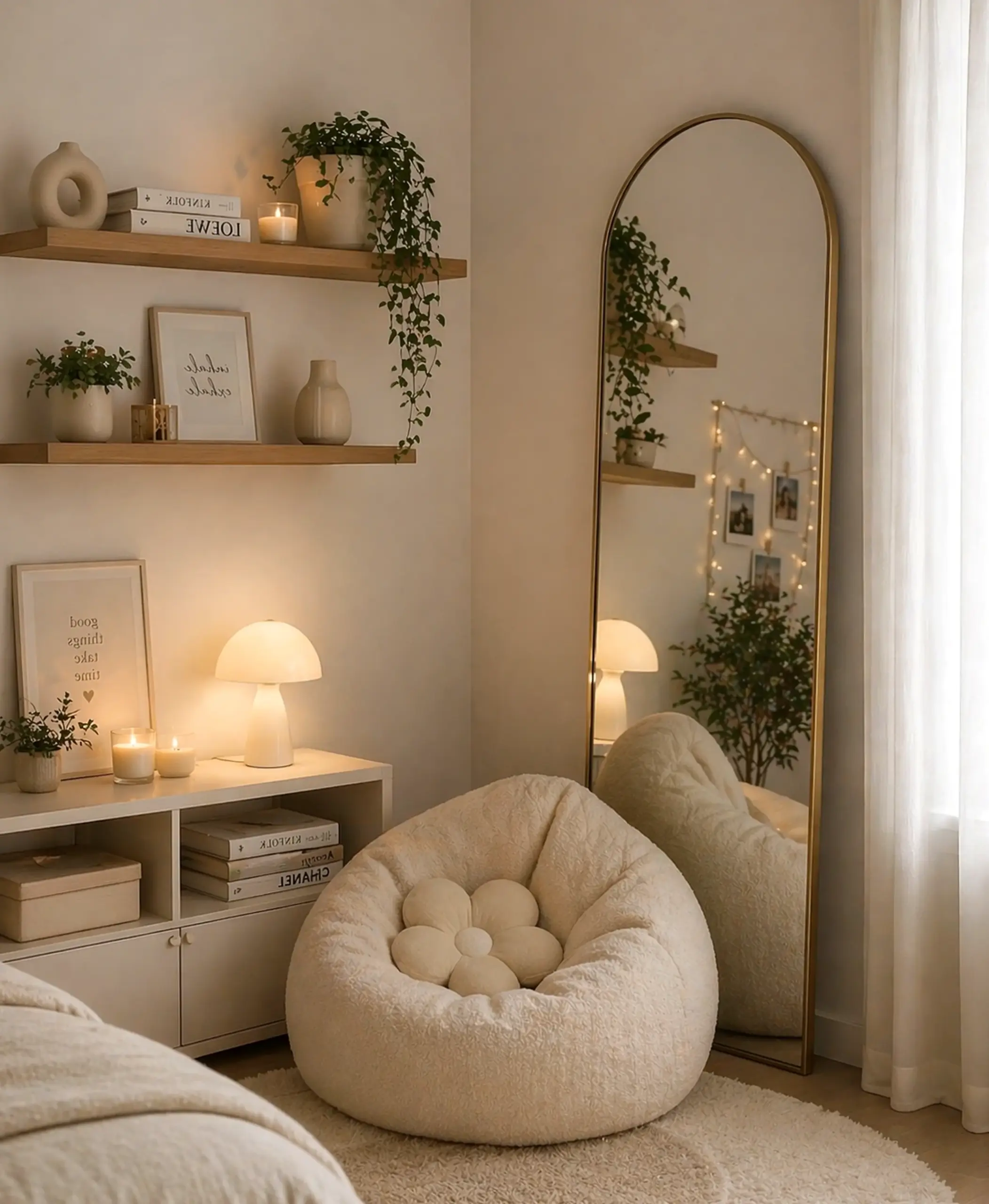 Sunny green entry supports the table through character, leaving the space feeling fresh and intentional.