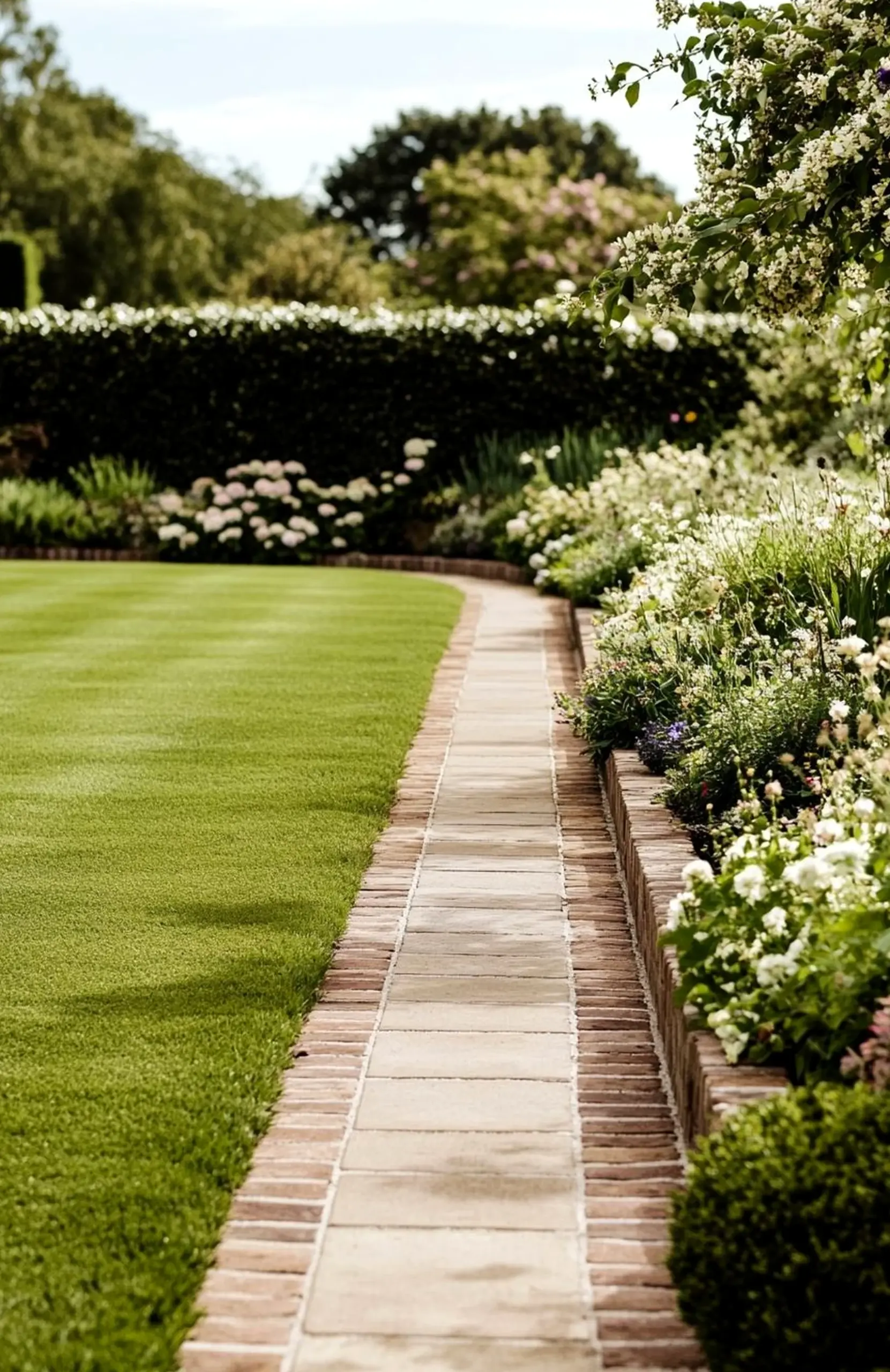Simple wooden deck anchors the sitting area with order, giving the view a mood that feels personal and relaxed.