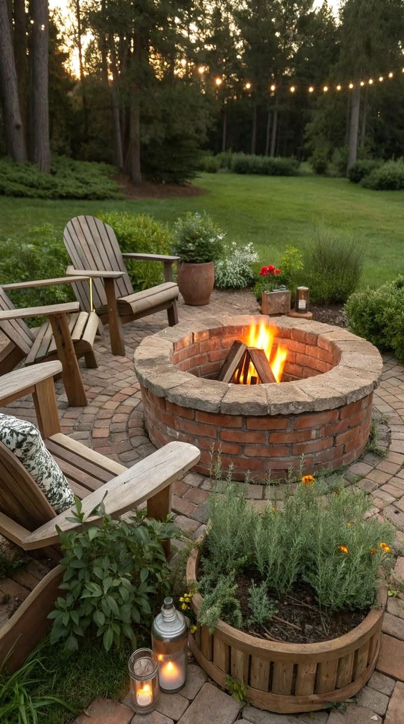 Elegant wooden deck supports the design through balance, leaving the space feeling settled and welcoming.