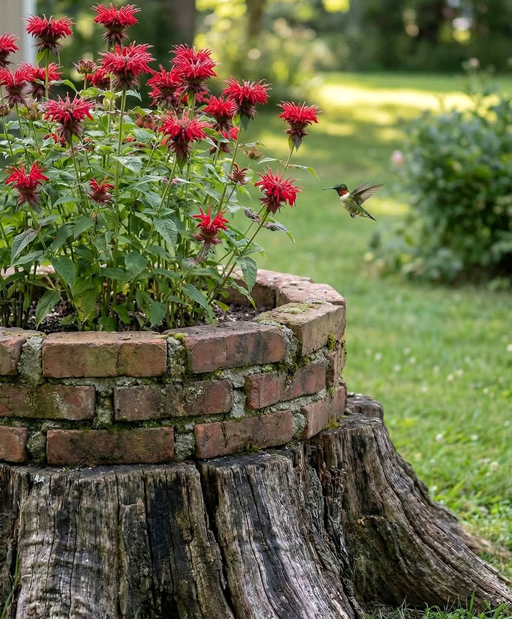 Balanced stone path gives the garden edge more clarity, so the whole view feels ready for quiet use.