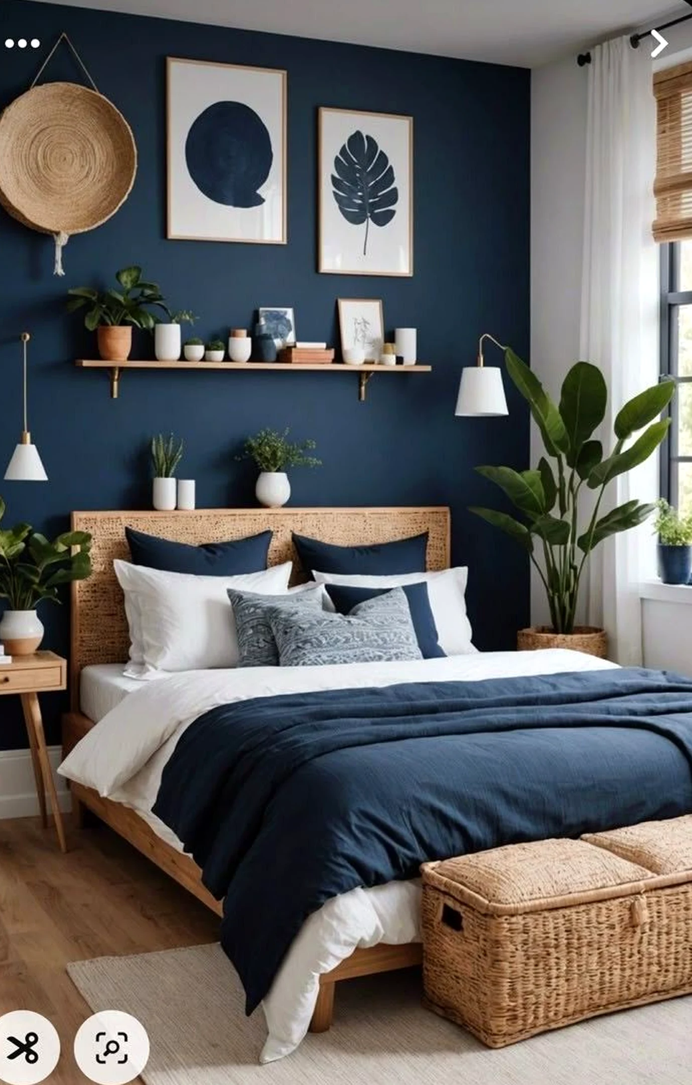 Tactile lamp detail anchors the room with clarity, giving the view a mood that feels visually grounded.