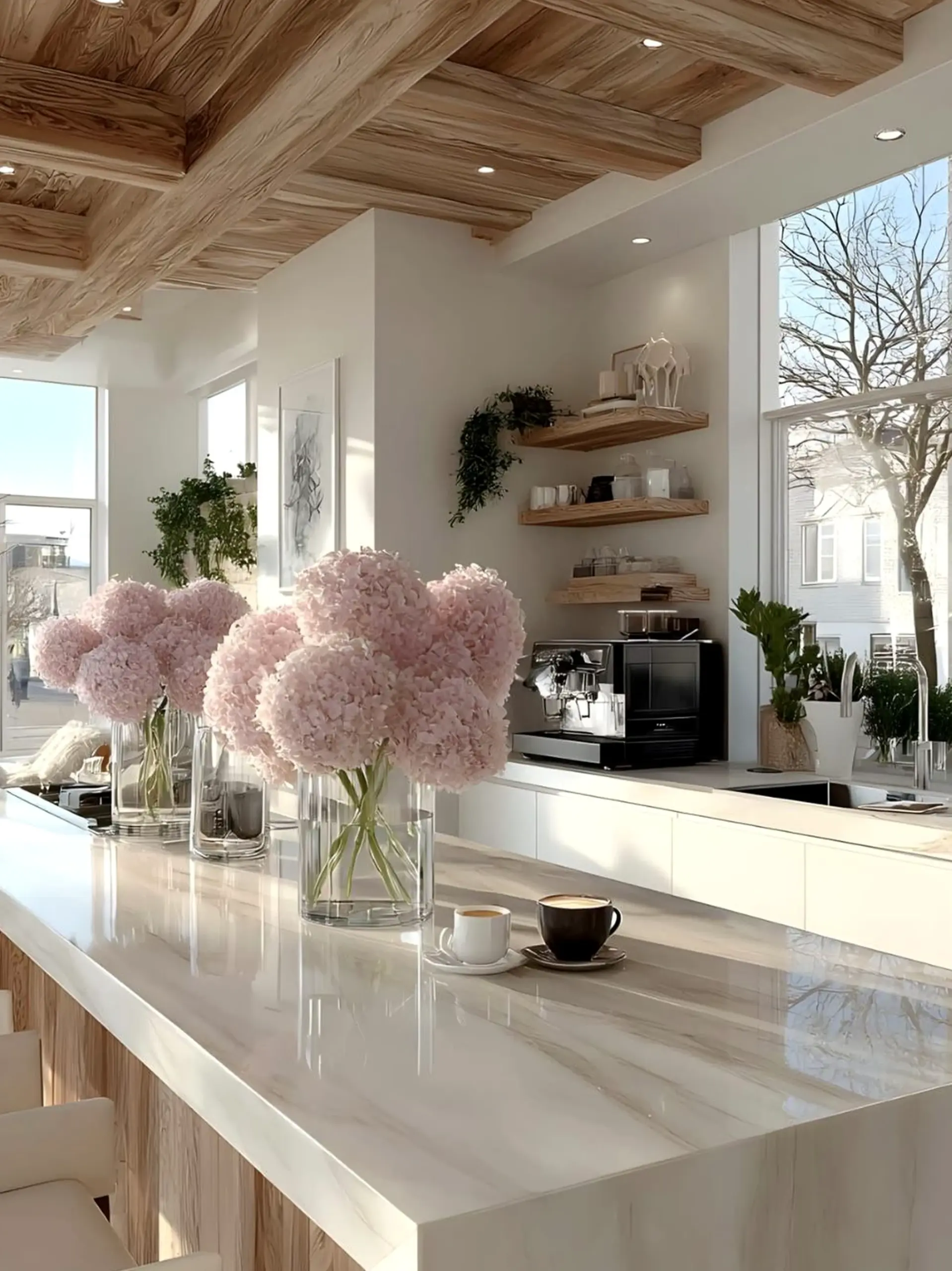 Crisp cabinet wall adds comfort across the wall, giving the decor a finish that feels quietly finished.