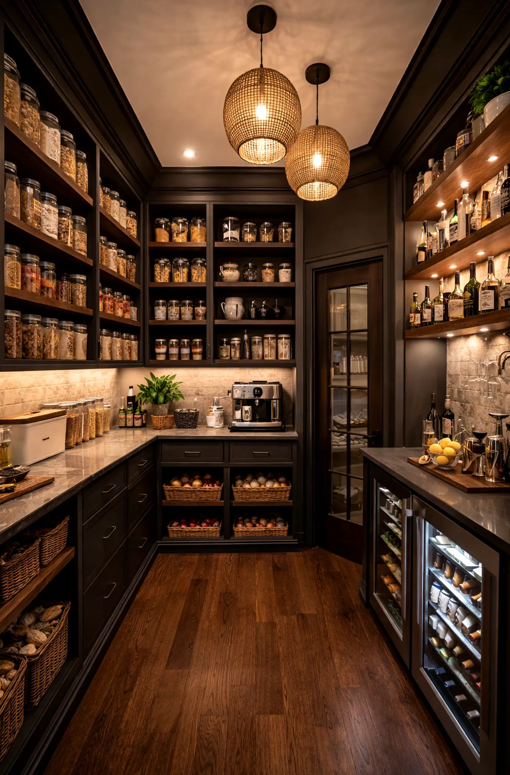 Open kitchen nook brings a useful note of focus, making the arrangement feel bright but not busy.
