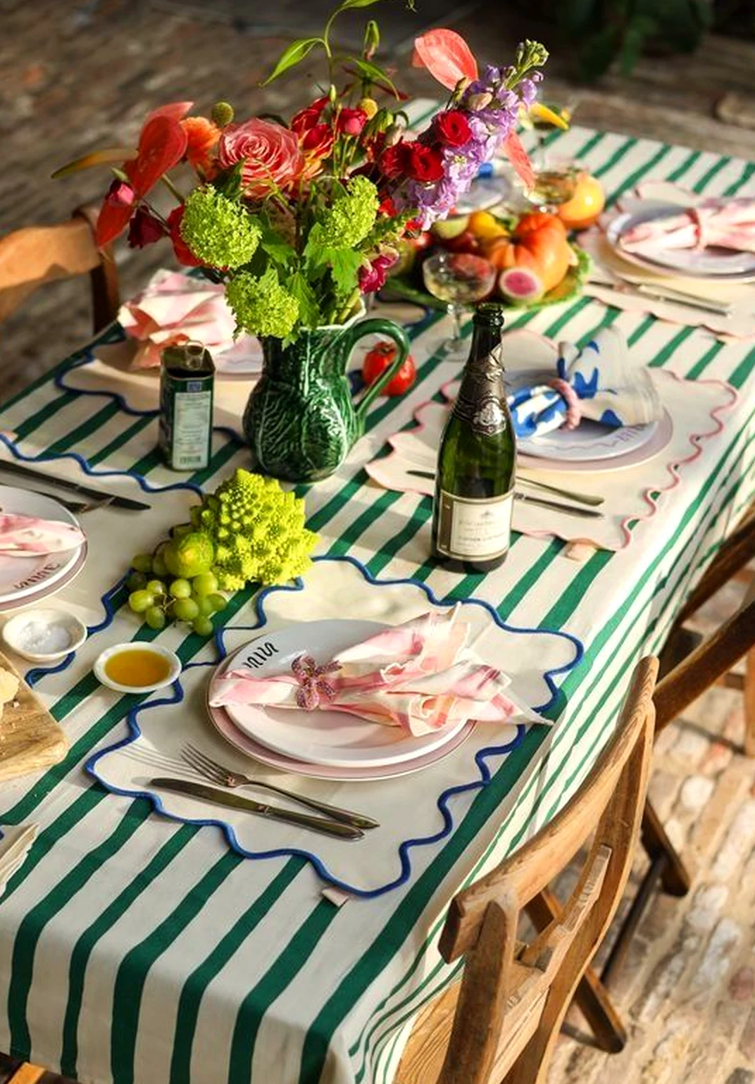 Simple dining setup anchors the outdoor space with focus, giving the view a mood that feels bright but not busy.