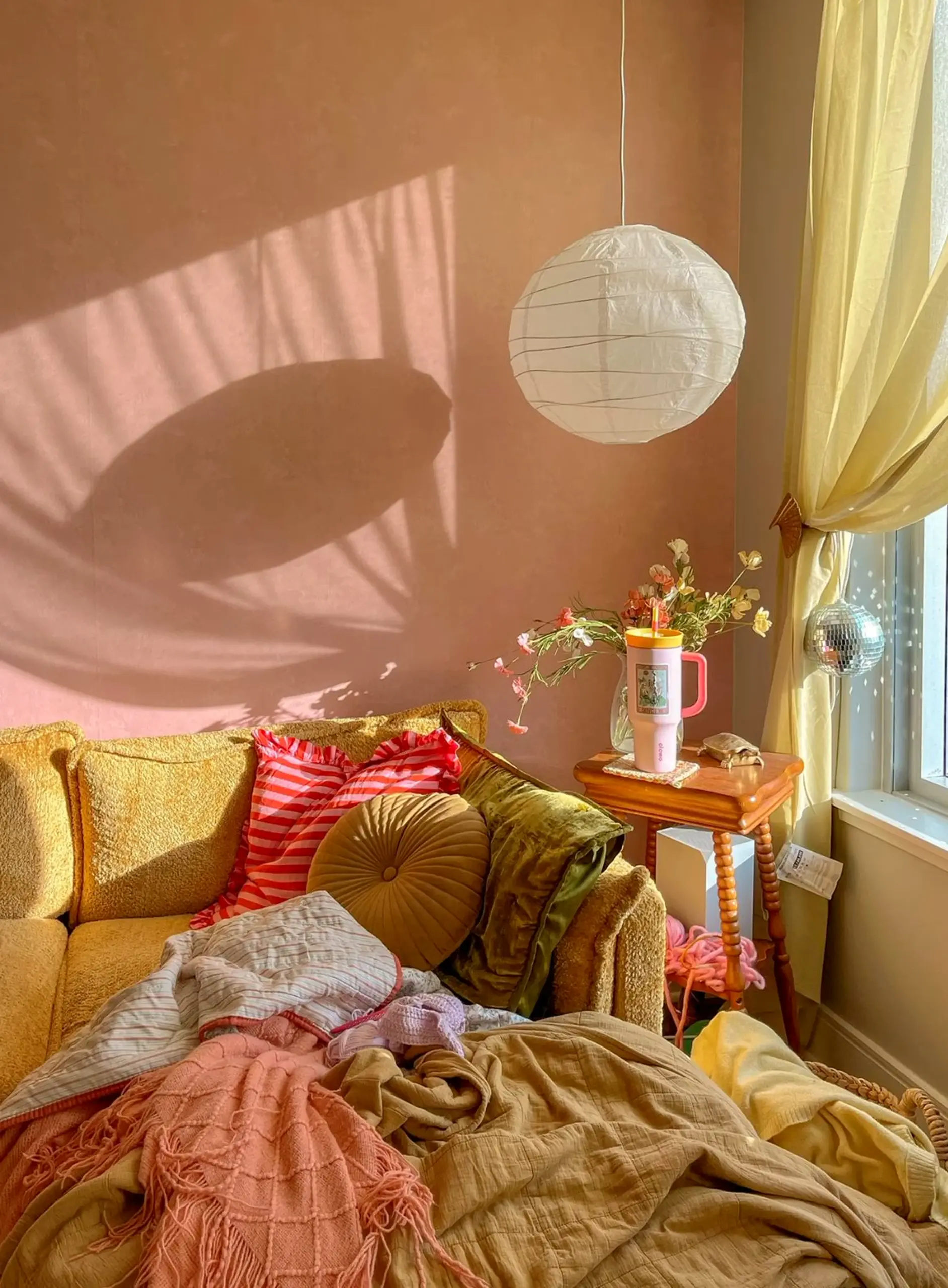 Cozy stair landing adds a clear layer of charm, helping the composition feel open and lived-in.