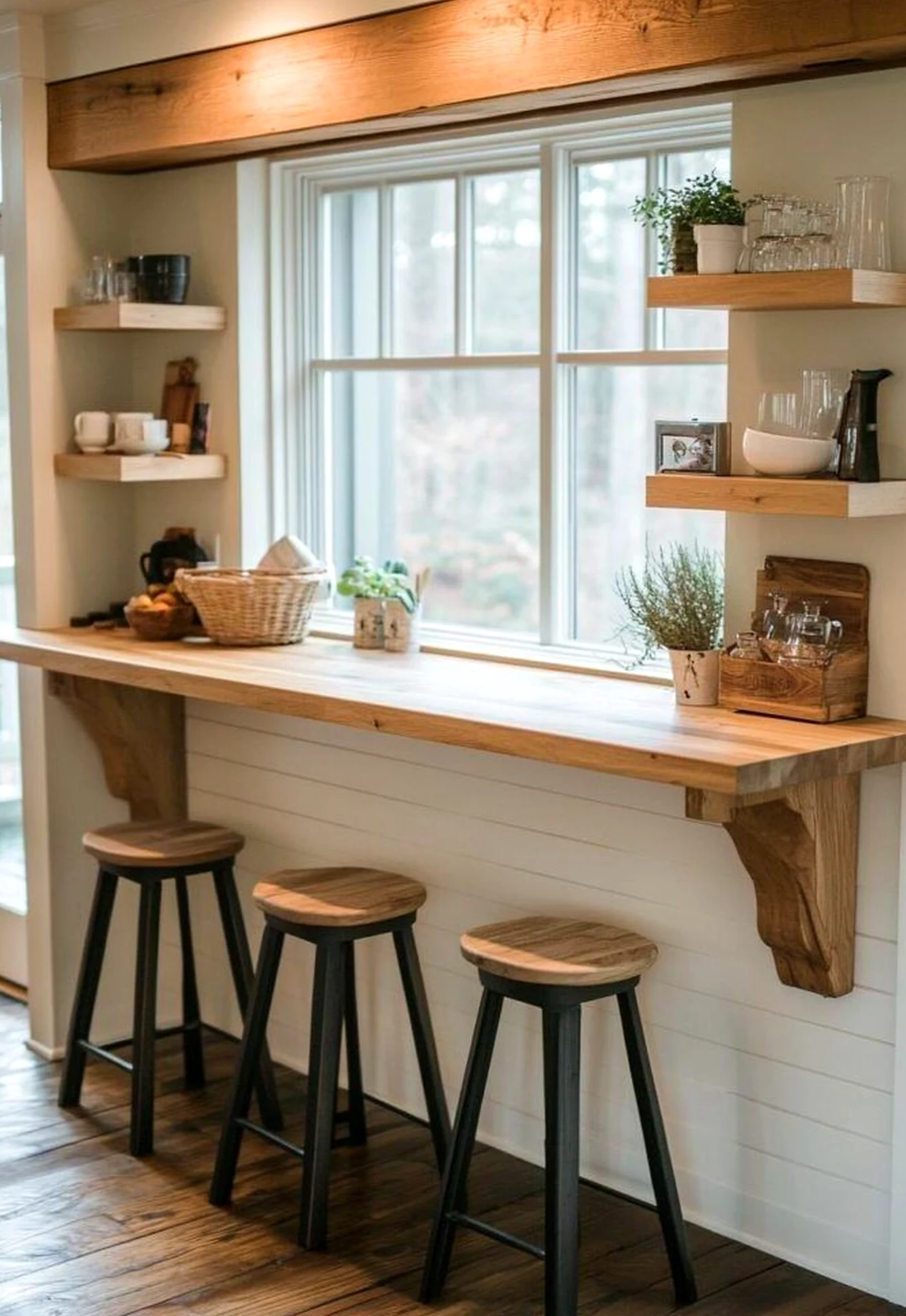 Cozy dining setup adds a clear layer of focus, helping the sitting area feel soft at the edges.