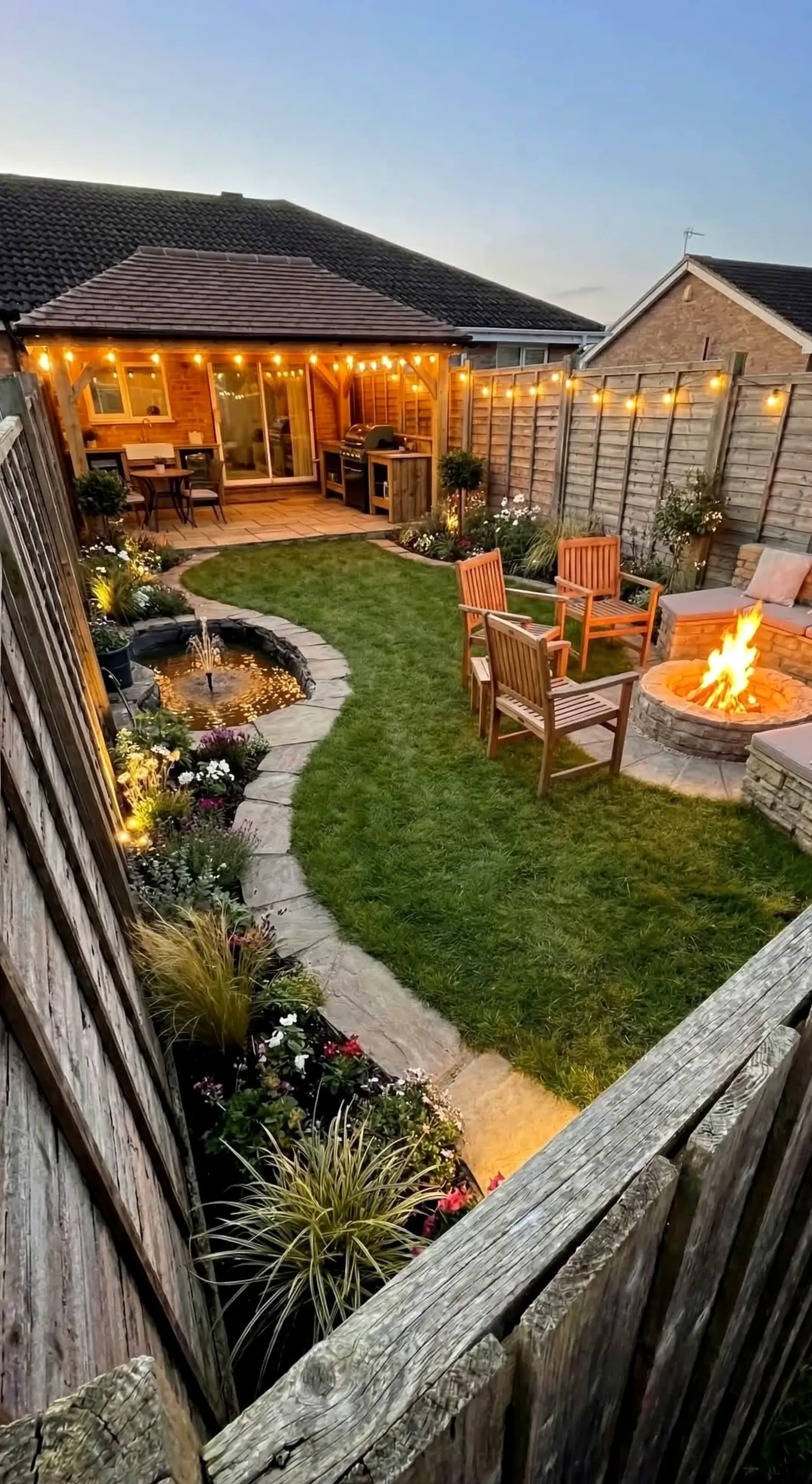 Elegant balcony scene supports the sitting area through detail, leaving the space feeling quietly finished.