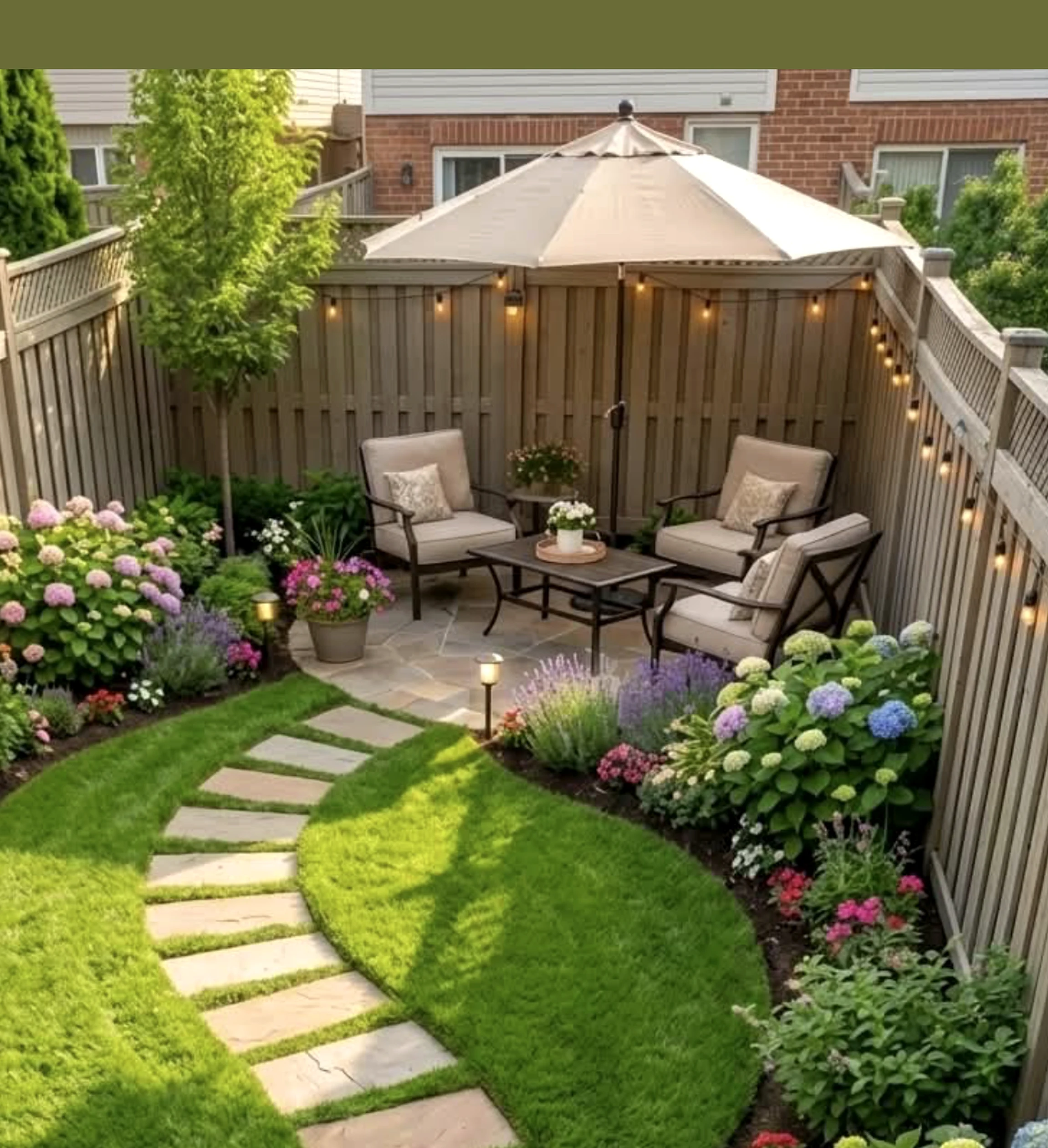 Leafy wood shelving anchors the sitting area with character, giving the view a mood that feels warm without clutter.