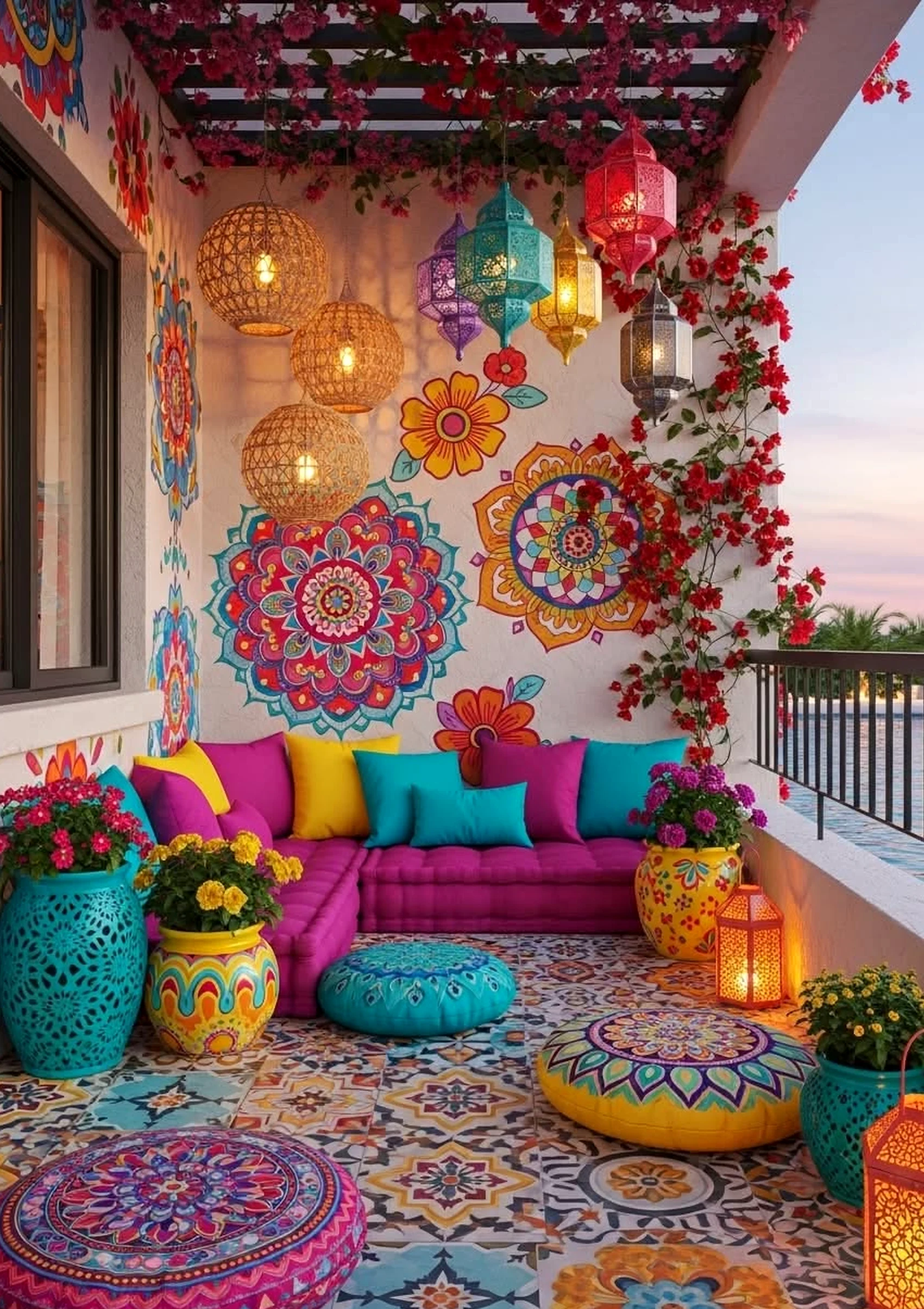 Sunny porch bench supports the sitting area through ease, leaving the space feeling easy to enjoy.