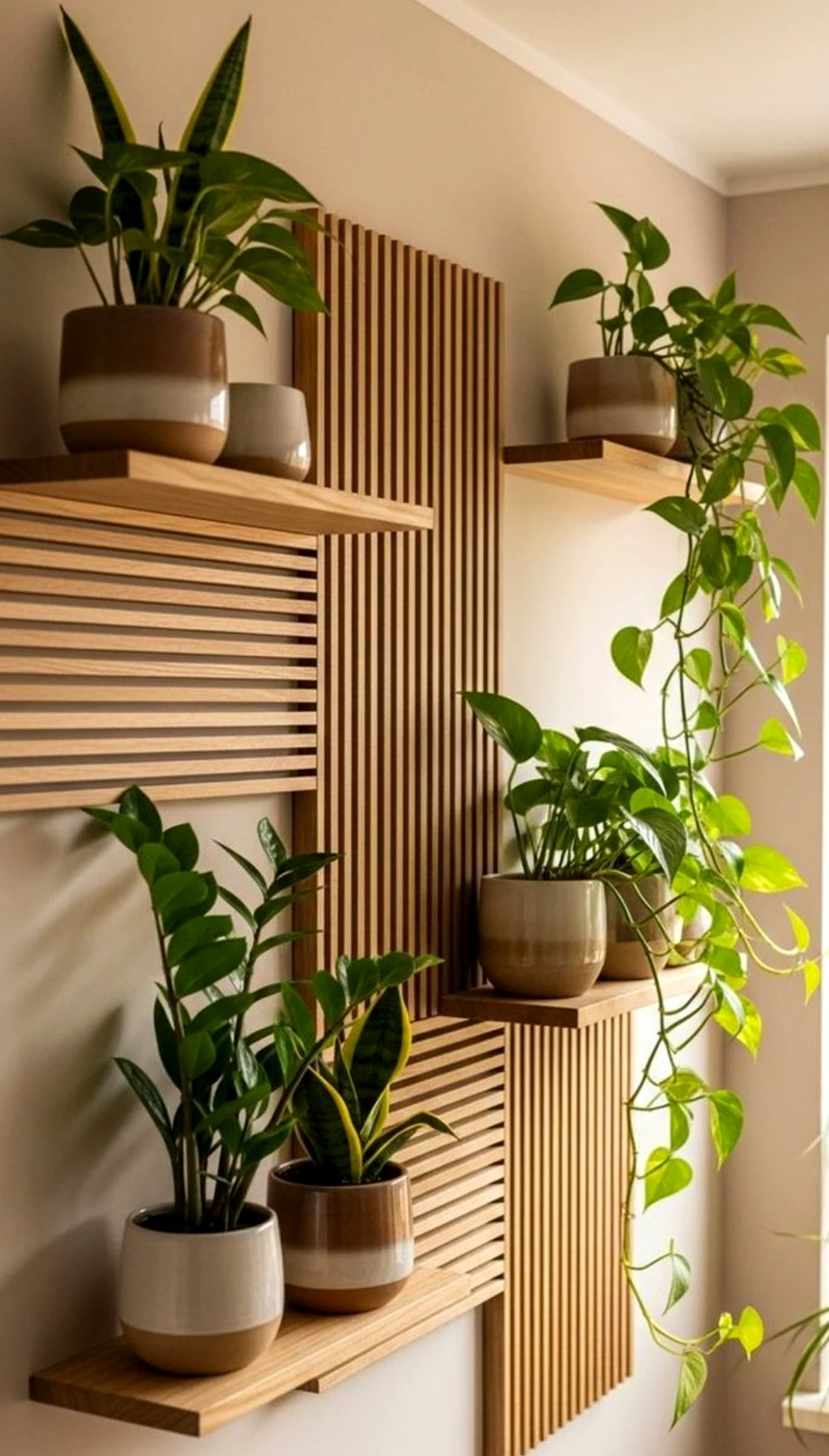 Refined storage corner frames the arrangement with warmth, making the scene feel easy to enjoy.