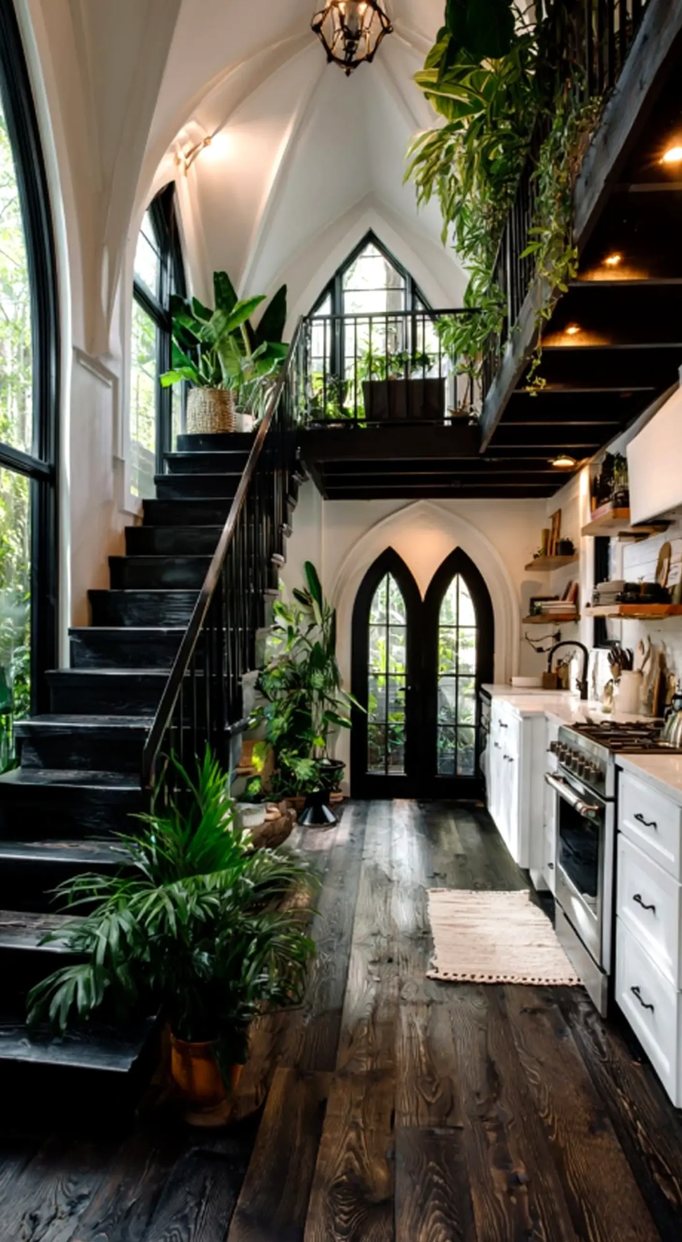 Polished greenhouse corner frames the corner with order, making the scene feel comfortable in daily use.