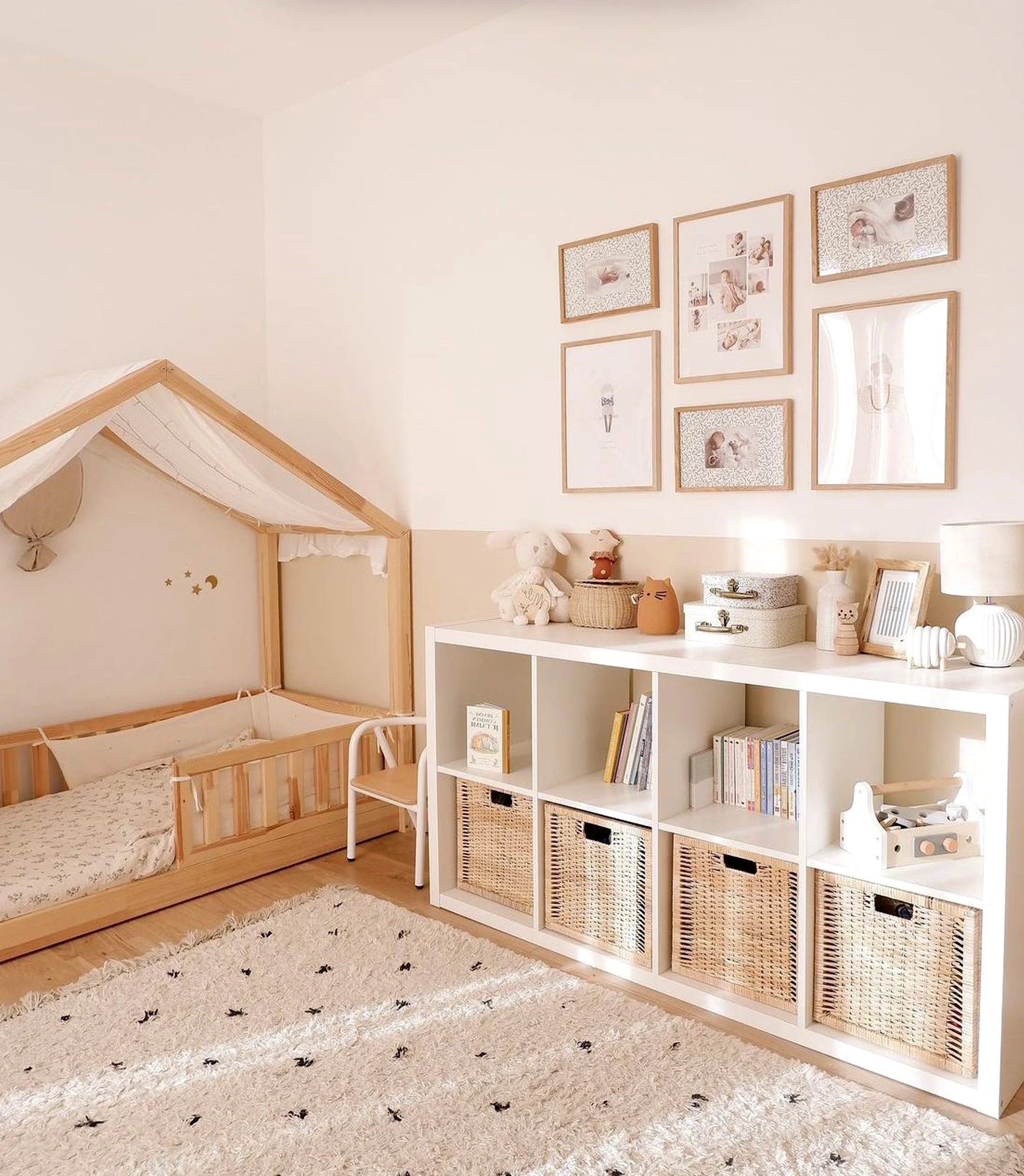 Graceful floor pattern adds freshness across the room, giving the decor a finish that feels clear and inviting.