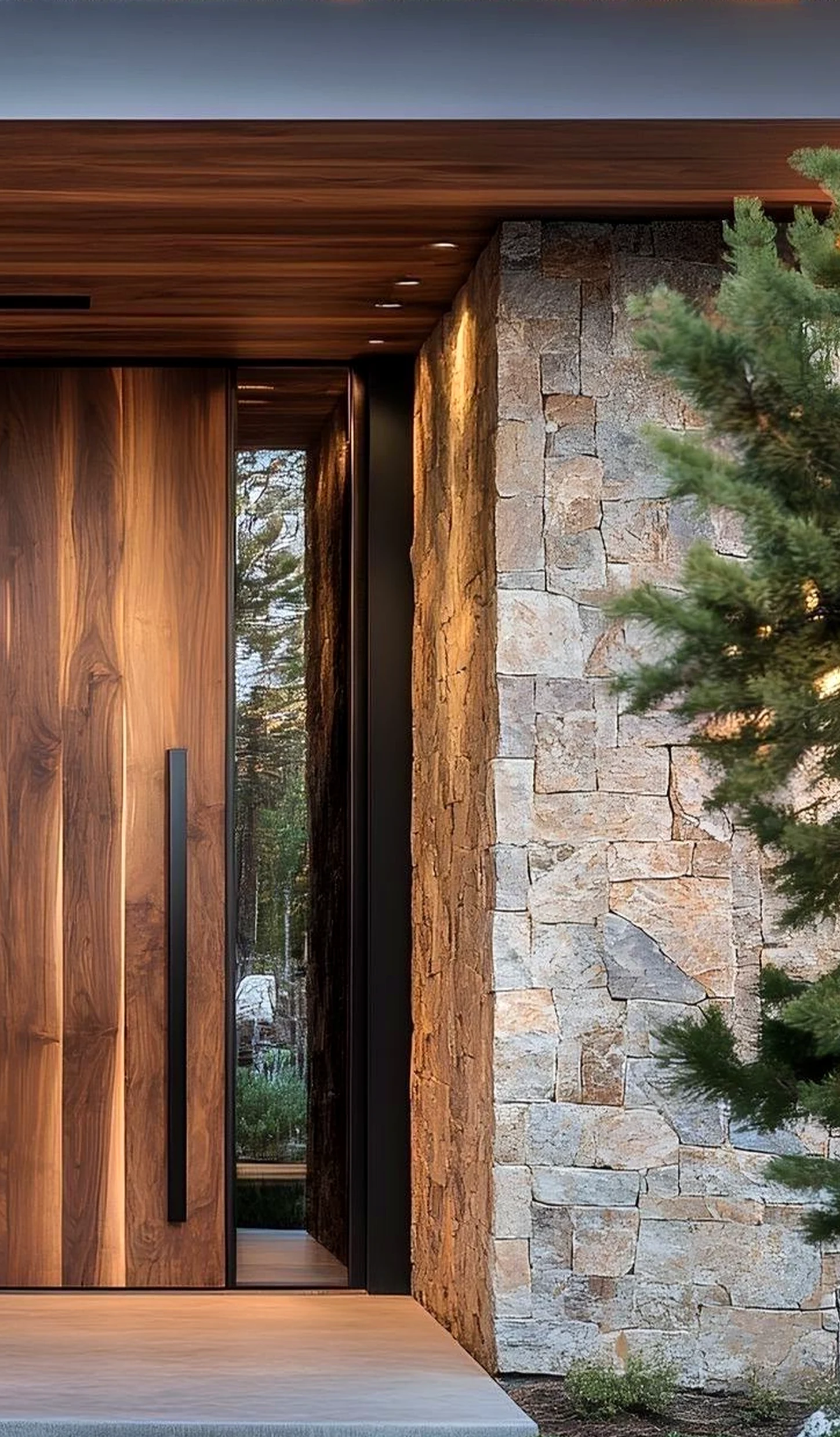 Inviting storage corner brings focus to the view, creating a mood that feels easy to enjoy.