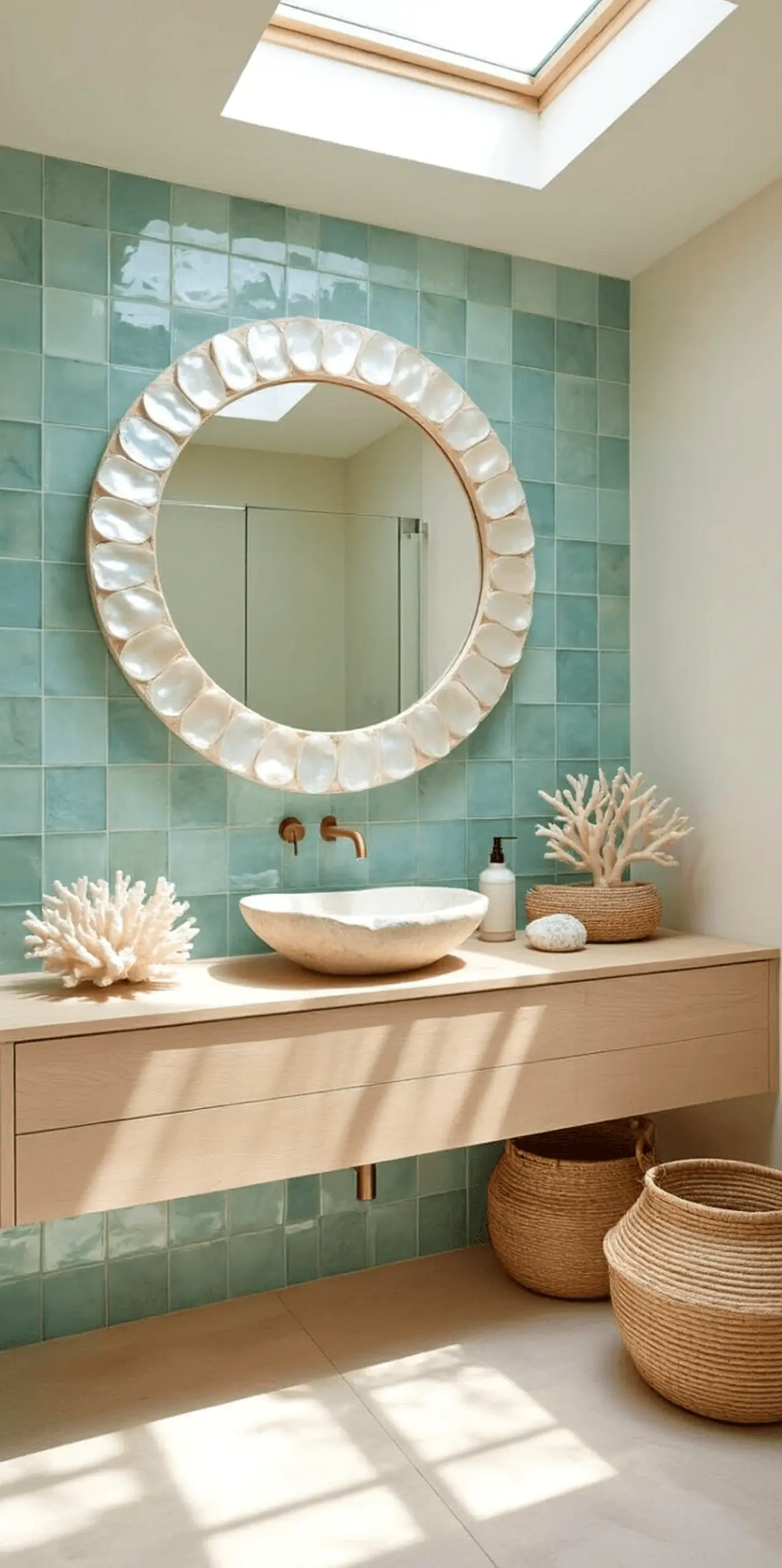 Refined stone path gives the wall more light, so the whole view feels fresh and intentional.