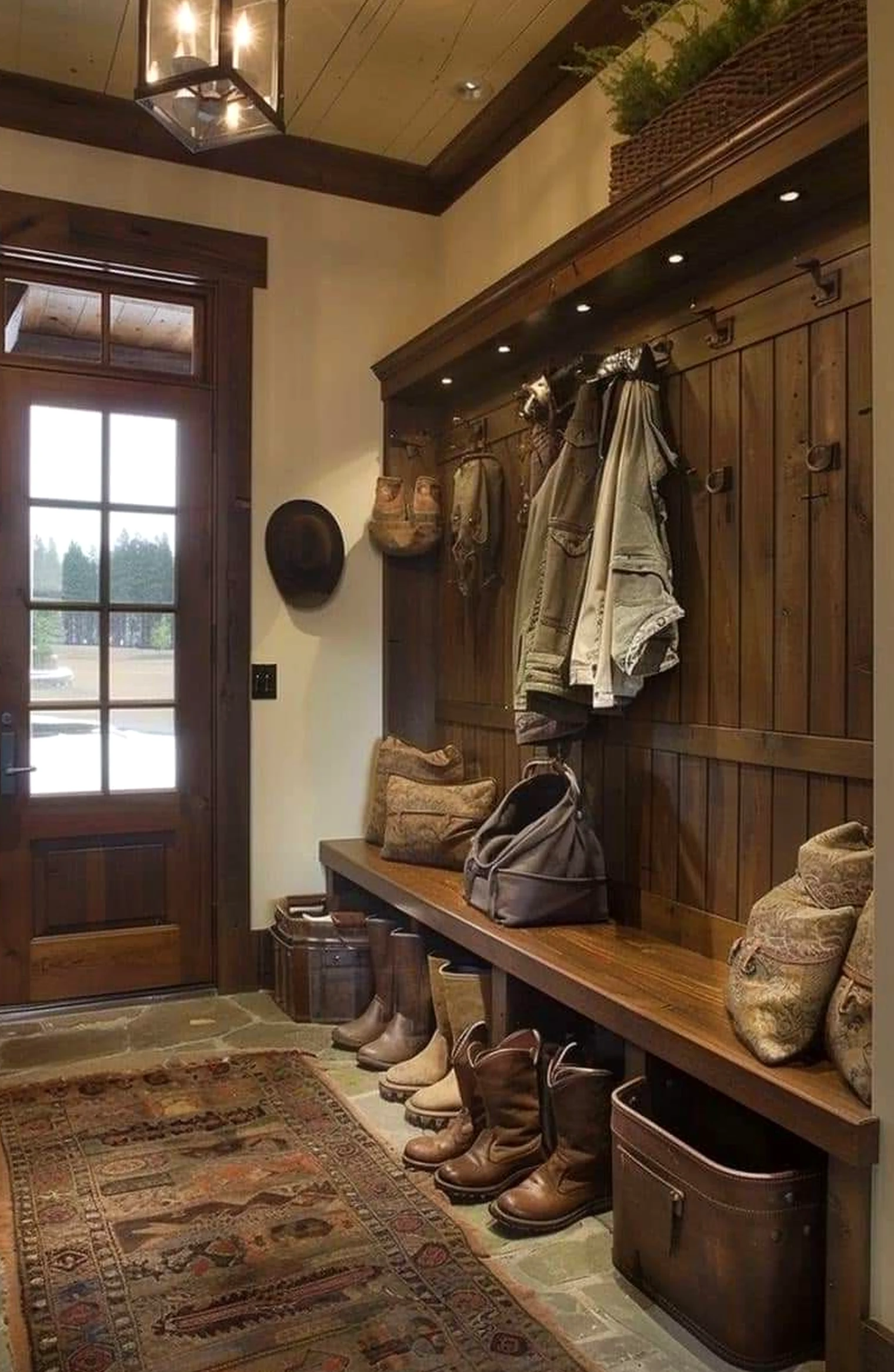 Sunny painted door supports the view through softness, leaving the space feeling comfortable in daily use.