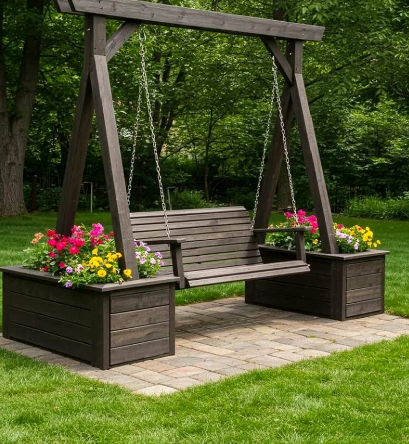 Elegant balcony scene adds a clear layer of movement, helping the table feel open and lived-in.